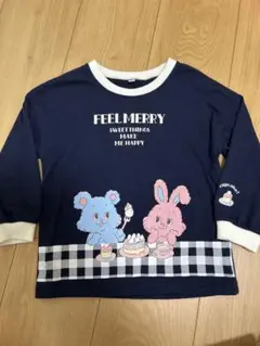 長袖カットソー　うさぎ　くま