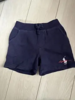 ラルフローレン　ネイビー ポロ刺繍 ショートパンツ 24M
