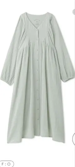 ジェラピケ　マタニティガーゼワンピース ミントグリーン