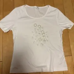 courreges ロゴ スパンコール Tシャツ ホワイトのサムネイル