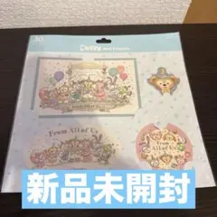【新品未開封】ダッフィーフレンズ　ポストカード　ステッカー付き