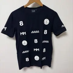muta MARINE（ムータマリン） Tシャツ Mサイズ ネイビー 総柄のサムネイル