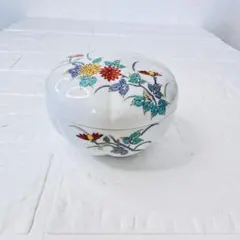 希少　有田焼　西峰作　蓋付小鉢　錦松梅　陶磁器　小物入れにも！のサムネイル