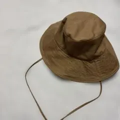 ユニクロ UVカットブリムワイドハット バケハ ブラウンのサムネイル