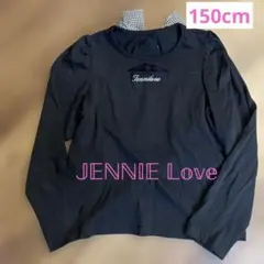 JENNI love ジェニーラブ 黒 長袖シャツ リボン付き