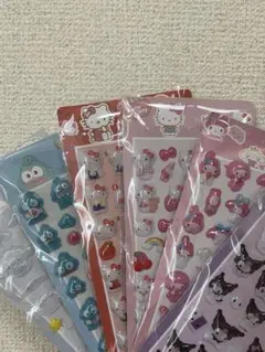 3D立体シール ボンボンドロップ ぷくぷくシール 6枚セット