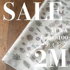 【SALE】yak01◆2M◆YUWA×河野愛さん◆綿100シャーティング◆