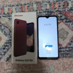 docomo Galaxy A22 5G レッド 64GB 6GB RAM