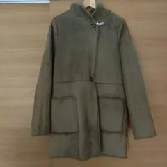 アーバンリサーチ フード付きフェイクムートンコート　リバーシブル