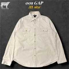 00s OLD GAP 無地長袖シャツ 表記XL ノームコア　シンプル　y2k