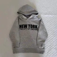 H&M グレー フード付きパーカー 98/104