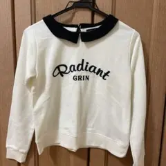 メゾピアノ 襟付きトレーナー