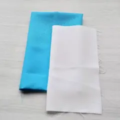 はぎれ生地・ブルー＆ホワイトセット