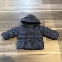 80cm GAP babygapネイビー 水玉模様 フード付きジャケット