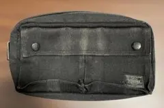 PORTER ブラックナイロンウエストポーチ