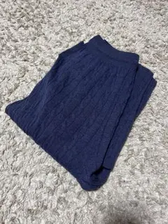 ユニクロ　ウォッシャブルニットケーブルパンツ　L