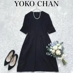 ヨーコチャン レイヤード ドッキングワンピース ブラック オケージョン