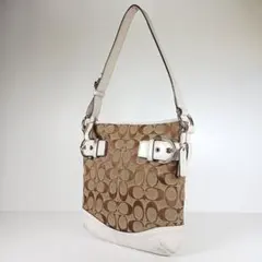 ✨良品✨COACH　シグネチャー　スモールソフトダッフル　ショルダーバッグ