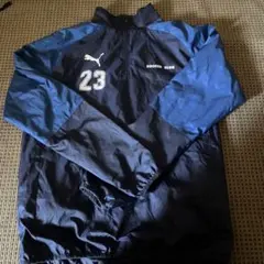 Puma ピステ 23 ネイビー/ブルー　サッカー　冬用　裏地　防寒着