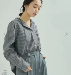 ルセルクルパーロペ ストライプ シャツ