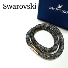 美品 スワロフスキー スターダストライトマルチ ダブル ブレスレット チョーカー