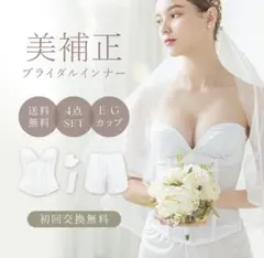 【新品】ツーハッチ ブライダルインナー 4点 ドレス用 ウェディング 補正 E