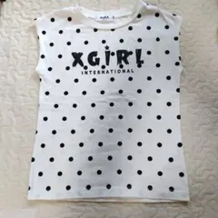 X-girl ドット柄 ノースリーブ 120