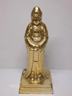 ♥☆彡　とても古い　銅製　観音像　立像　観音様　白衣観音　仏像　骨董　レトロ ♥☆彡 とても古い 銅製 観音像 立像 観音様 白衣観音 仏像 骨董