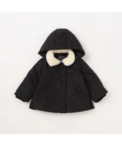 Petit main 【撥水加工】バックフリル中綿ジャケット 90cmブラック