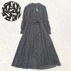 未使用タグ付 サイズ6✨ローレンラルフローレン総柄 シャツワンピース ベルト