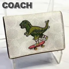 COACH レキシー 恐竜 三つ折り財布 コラボ コーチ コンパクト 財布