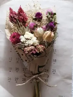 秋色ナチュラルブーケ　ドライフラワー