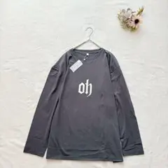 新品 長袖カットソー（2XL）クルーネック ロゴ ロンT シンプル 大きなサイズ