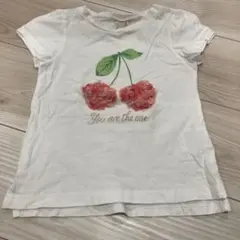 petitmain プティマイン　さくらんぼ　半袖Tシャツ　110