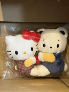 新品＊familiar ハローキティ コラボ ぬいぐるみ マスコット チャーム