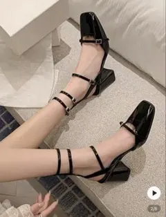 パンプス　ブラック