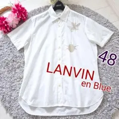 LANVIN en Bleu ランバンオンブルー 白 サイズ48 M 刺繍のサムネイル