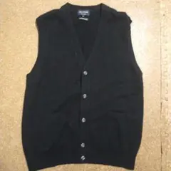 BELLUMORE カシミヤ100% ブラックベスト Lサイズ　メンズ