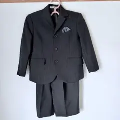 【美品】子供用 黒 フォーマルスーツ 110 オリバーハウス 入学 卒業 男