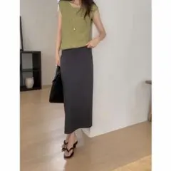 line skirt - miel