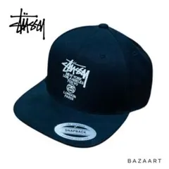 Stüssy ステューシー スナップバック キャップ ワールドツアー 黒ブラック