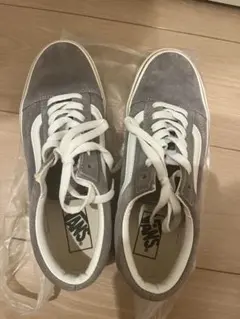 VANS オールドスクール グレー スエード スニーカー