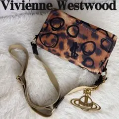 希少♡ヴィヴィアンウエストウッド レオパード オーブ チャーム ショルダーバッグ