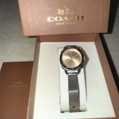 【正規品】COACHコーチ　腕時計　ピンクゴールド　シルバーのサムネイル