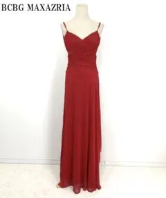 LA7399 ビーシービージーマックスアズリア ロングパーティドレス レッド Ｍ ビーシービージーマックスアズリア レンタルドレス｜レッドの