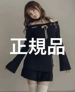 andmary Jozy ribbon flare mini dress - メルカリ