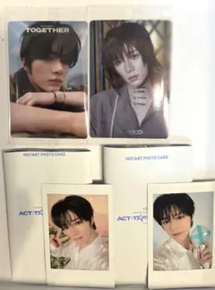 TXT ボムギュ　インスタントフォト+ツインウエハースシール2枚計4点セット