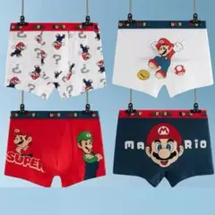 4枚セット130CM 男の子ボクサーパンツ ブリーフ 綿キッズ男児インナー下着