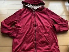 春ピッタリ✨レッドカラー ボアパーカーポケットフード付き♡