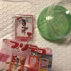 ガチャガチャ プリデコ アクリルスタンド ピンク(赤)
